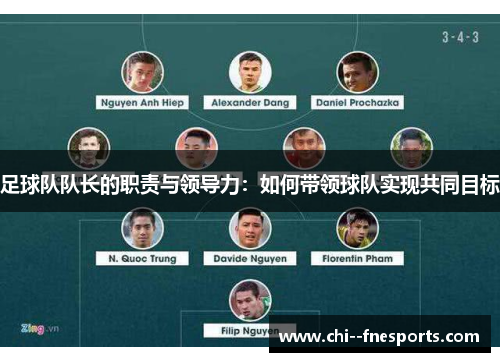 足球队队长的职责与领导力：如何带领球队实现共同目标